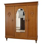 jasna szafa z lustrem dąb