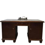 dębowe biurko międzywojenne