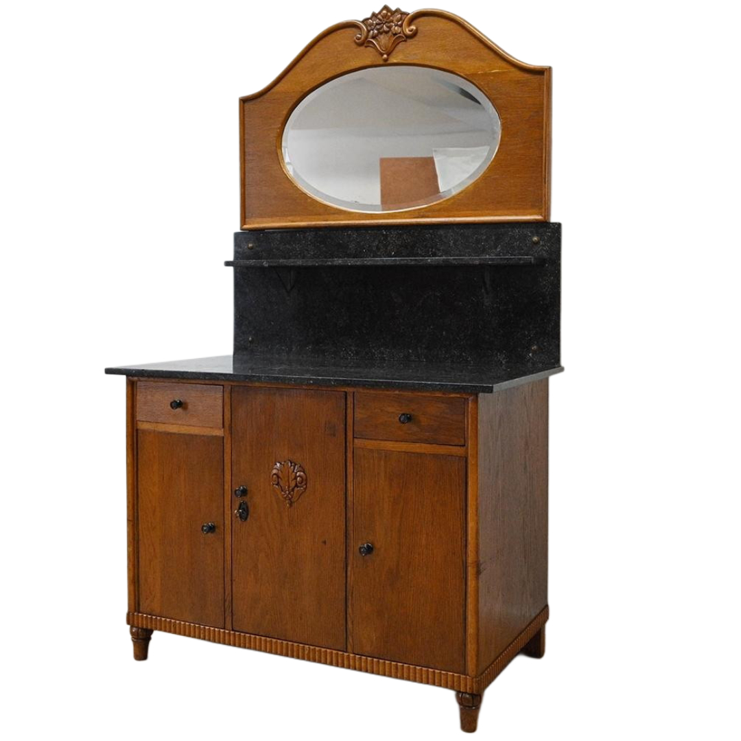 25041503 (0) komoda z lustrem i kamiennym blatem sypialnia - obrazek 1