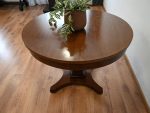 stolik ława okrągła orzechowa secesja - obrazek 6