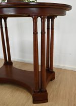 owalny stolik mahoniowy konsola - obrazek 7