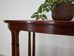 owalny stolik mahoniowy konsola - obrazek 8