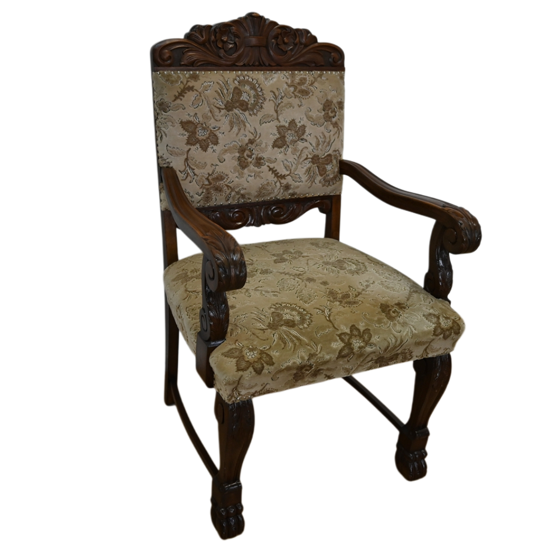 25101405 (0) fotel do biurka z beżową tapicerką - obrazek 1