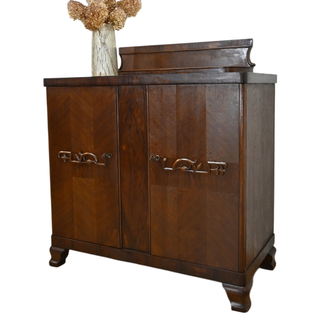 25121802 (0) komoda z nadstawką z około 1920 roku - obrazek 1