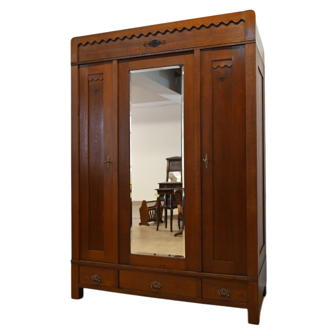 26011203 (0) szafa dębowa z lustrem - obrazek 1