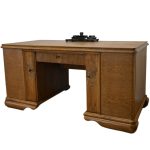 biurko dwustronne w jasnym dębie