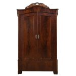 mahoniowa szafa z półkami filipowska