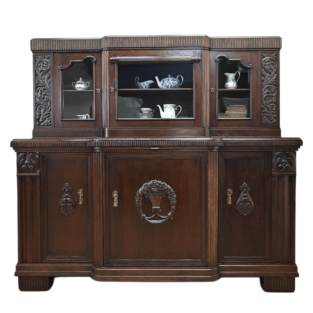 26021806 (0) piękny masywny kredens międzywojenny - obrazek 1