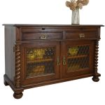 komoda secesyjna z szybami
