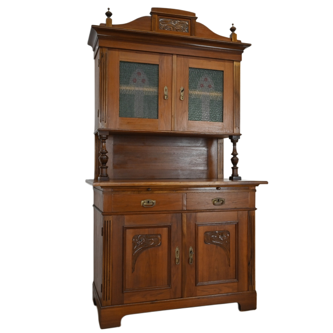 26030306 (0) orzechowy kredens secesyjny - obrazek 1