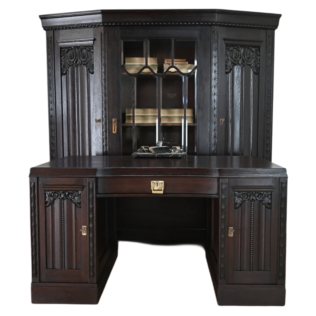 26030405 (0) biblioteka i biurko międzywojenne - obrazek 1