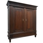 duża szafa z litego dębu z około 1880 roku