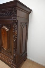 dębowa szafa z około 1920 roku z półkami - obrazek 6