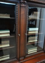 długa orzechowa biblioteka z około 1920 roku - obrazek 13