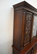 długa orzechowa biblioteka z około 1920 roku - obrazek 5