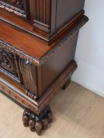 długa orzechowa biblioteka z około 1920 roku - obrazek 8