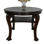 stół z półką stolik na lwich łapach