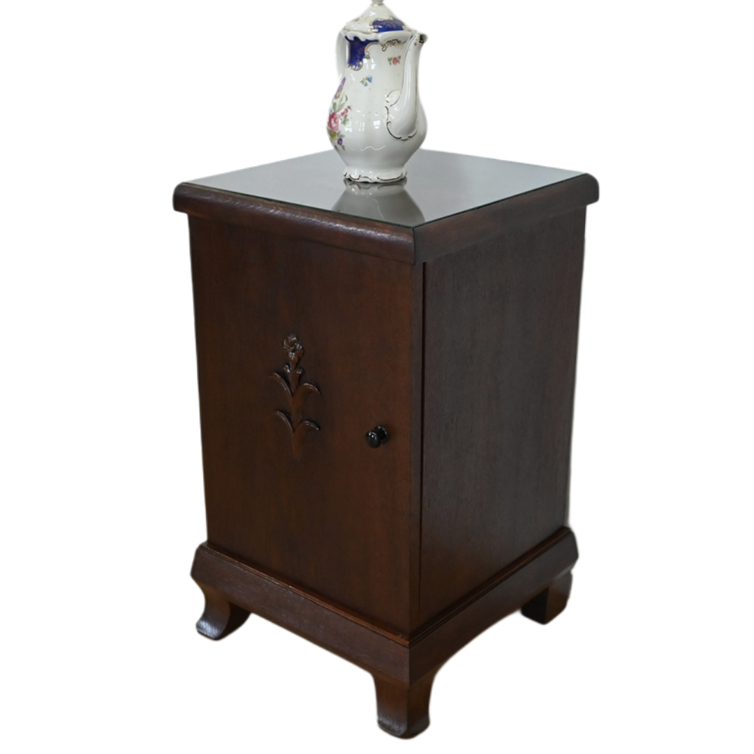 s041407 (0) szafka nocna lewa stolik z szybą - obrazek 1