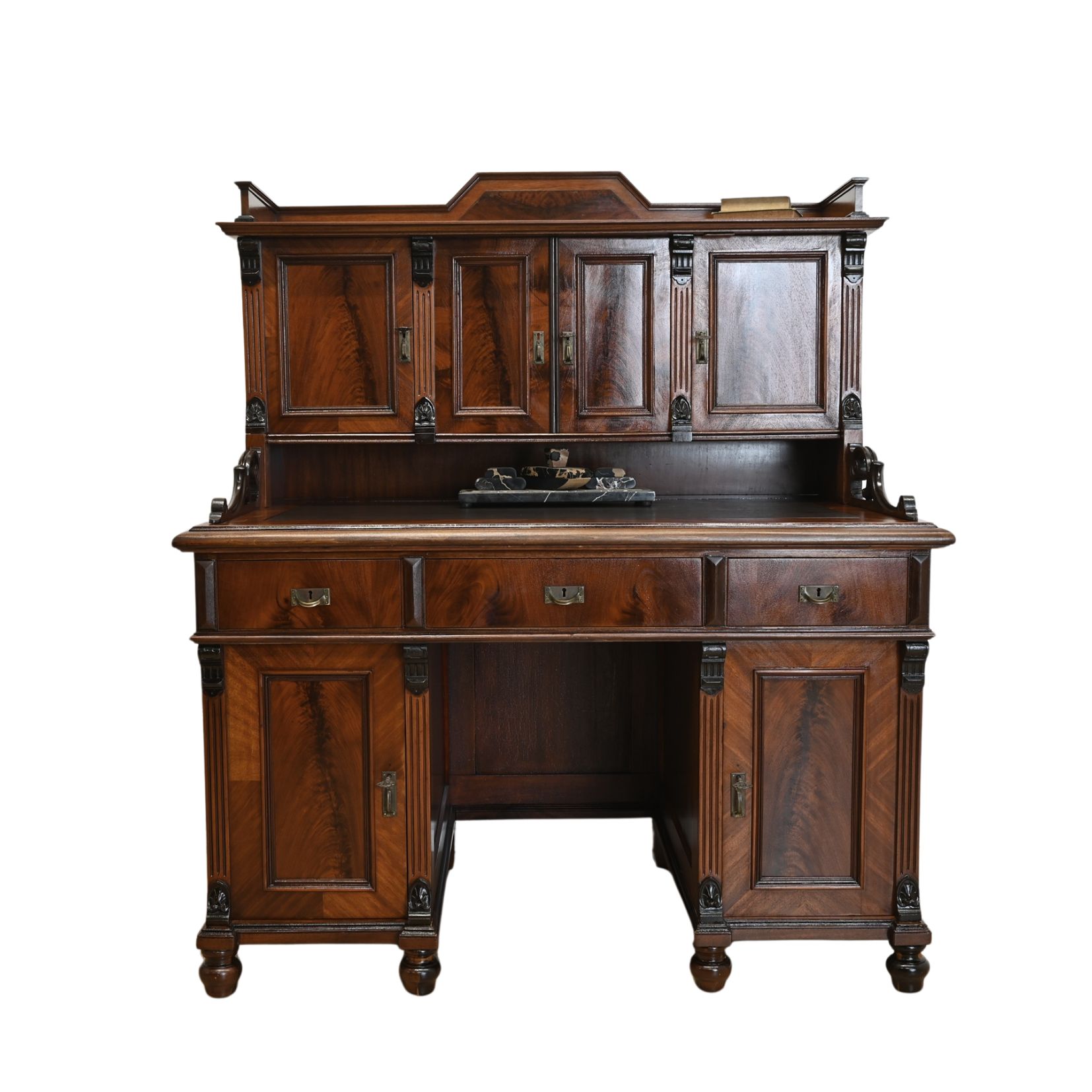 s101505 (00) mahoniowe biurko z około 1890 roku - obrazek 1